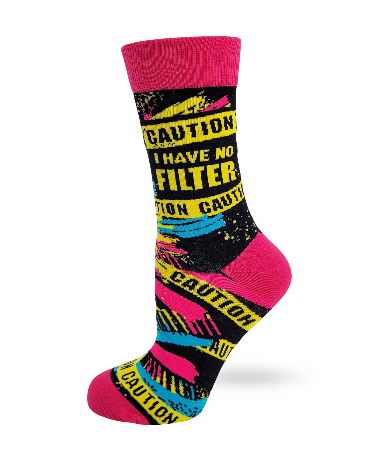 Caution I Have No Filter Women's Crew Socks